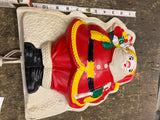 Vtg 50's Santa Claus Timco Vacuum form Blow Mold Christmas Decor Light up collec