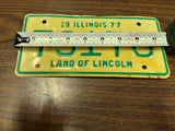 Vtg Original 1977 Illinois Motorcycle License Plate 79170 Harley Indian