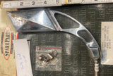 Vtg Double Diamond Mirror Custom Harley chopper Rectangle Softail FXR Sportster