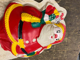 Vtg 50's Santa Claus Timco Vacuum form Blow Mold Christmas Decor Light up collec
