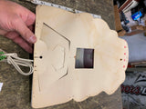 Vtg 50's Santa Claus Timco Vacuum form Blow Mold Christmas Decor Light up collec