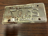 Vtg Original 1976 Illinois Motorcycle License Plate 2107 Harley Indian 4 Digit