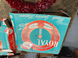 Pair 30's Vtg Royal Electric Wreath Red Sparkling Light Antique Christmas dEcor!