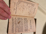 Antique 1840 Travel Papers Ephemera Passport Germany Notebook Official Govt Visa