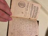 Antique 1840 Travel Papers Ephemera Passport Germany Notebook Official Govt Visa
