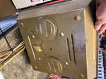 Vtg Rare Clock Wolfs head oil Gas collector Wall Clock Advertising Sign 50's!