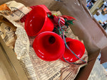 Vtg 60's Gemlites Plastic Christmas Jingle Bells Lights Cluster Wall DEcor Box!