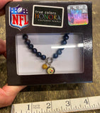 Hondora Pearls Steelers NFL Football Bracelet Black Gold Pgh Pittsburg Orig Box