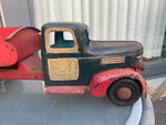 Vtg Turner Toys Pressed Steel Tin Truck Dump Bed 1930's 23" Antique Patina Dodge