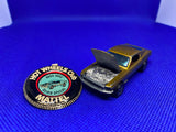Vtg 1968 Hot Wheels Redline Custom Mustang Fastback gold Hood opens Minty Badge!
