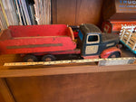 Vtg Turner Toys Pressed Steel Tin Truck Dump Bed 1930's 23" Antique Patina Dodge