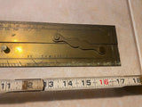 TS JD Negus Brass Parallel Rule Yaht Sailboat Maritime Nautical Instrument Antiq