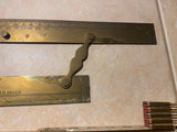 TS JD Negus Brass Parallel Rule Yaht Sailboat Maritime Nautical Instrument Antiq