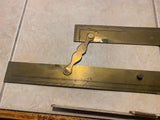 TS JD Negus Brass Parallel Rule Yaht Sailboat Maritime Nautical Instrument Antiq