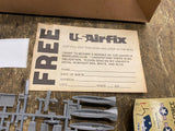 Vtg Airfix Model Airplane Fighter Jet USAF FU-065 Box bottom Unbuilt 70's