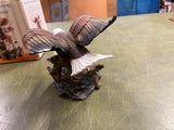 Vintage Birds Of Prey Porcelain Nesting Eagle Figurine Babies In Box