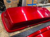 OEM Left Saddlebag Lid Harley Touring FLH Ember Red Sunglo Street Road glide