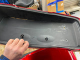 OEM Left Saddlebag Lid Harley Touring FLH Ember Red Sunglo Street Road glide