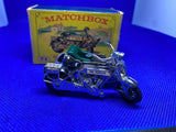 Vtg Matchbox Models Yesteryear Y-8 1914 Sunbeam Motorcycle Milford Sidecar Box!