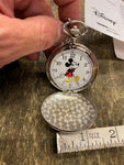 Disney Mickey Mouse Adult Pocketwatch Analog Quartz Watch Ewatch factory New!