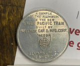1934 Pullman Std Lucky Piece token Coin Union Pacific Railroad Alcoa Aluminum!