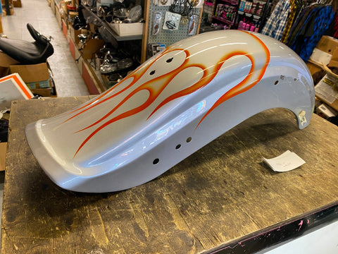 Silver Rear Bobtail Fender Dyna Wide Glide 1996-03 OEM Harley FXDWG  7"
