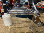 Holdfast Backrest Sissybar Harley Breakout Pad Luggage Rack OEM Chrome FXBR FLFB