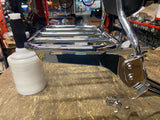 Holdfast Backrest Sissybar Harley Breakout Pad Luggage Rack OEM Chrome FXBR FLFB