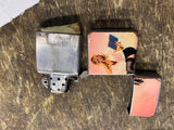 Vtg Zippo Lighter 1955-1957 Pin up Girl Hot chick School Teacher Librarian Blond