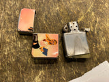 Vtg Zippo Lighter 1955-1957 Pin up Girl Hot chick School Teacher Librarian Blond