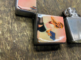 Vtg Zippo Lighter 1955-1957 Pin up Girl Hot chick School Teacher Librarian Blond