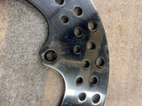 Polished Stainless Front Wheel Brake Rotor Harley FX Ironhead Shovelhead 1974-77
