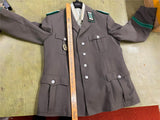 Vintage Original East Germany Military Army Uniform Blazer Grenzschutz