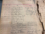1892-1910 Signatures Log Book Hotel Hunter Portersville pa Documents Paper Map!