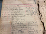 1892-1910 Signatures Log Book Hotel Hunter Portersville pa Documents Paper Map!