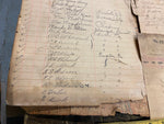 1892-1910 Signatures Log Book Hotel Hunter Portersville pa Documents Paper Map!