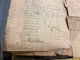 1892-1910 Signatures Log Book Hotel Hunter Portersville pa Documents Paper Map!