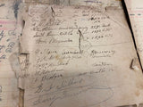 1892-1910 Signatures Log Book Hotel Hunter Portersville pa Documents Paper Map!
