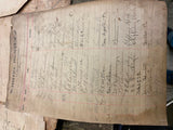 1892-1910 Signatures Log Book Hotel Hunter Portersville pa Documents Paper Map!