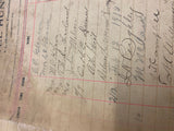 1892-1910 Signatures Log Book Hotel Hunter Portersville pa Documents Paper Map!