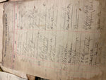 1892-1910 Signatures Log Book Hotel Hunter Portersville pa Documents Paper Map!