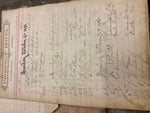 1892-1910 Signatures Log Book Hotel Hunter Portersville pa Documents Paper Map!