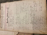 1892-1910 Signatures Log Book Hotel Hunter Portersville pa Documents Paper Map!