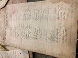 1892-1910 Signatures Log Book Hotel Hunter Portersville pa Documents Paper Map!