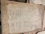 1892-1910 Signatures Log Book Hotel Hunter Portersville pa Documents Paper Map!