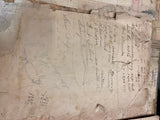 1892-1910 Signatures Log Book Hotel Hunter Portersville pa Documents Paper Map!