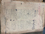1892-1910 Signatures Log Book Hotel Hunter Portersville pa Documents Paper Map!