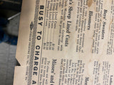 1890's Advertising Mercantile General Store Portersville Pa Antique Humphrey Son