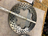 11 1/2 8 bolt Drilled Racing Brake Rotors Pair 11.5" Race car Custom Strange