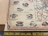 1952 Tri County Expedition Map Lawrence country butler Beaver Pa Advertising!